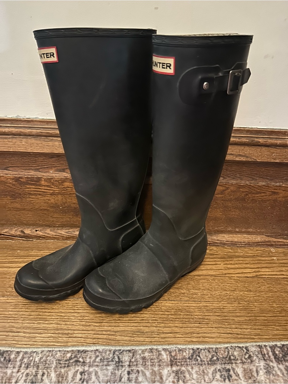 Hunter Black TallRain Boots